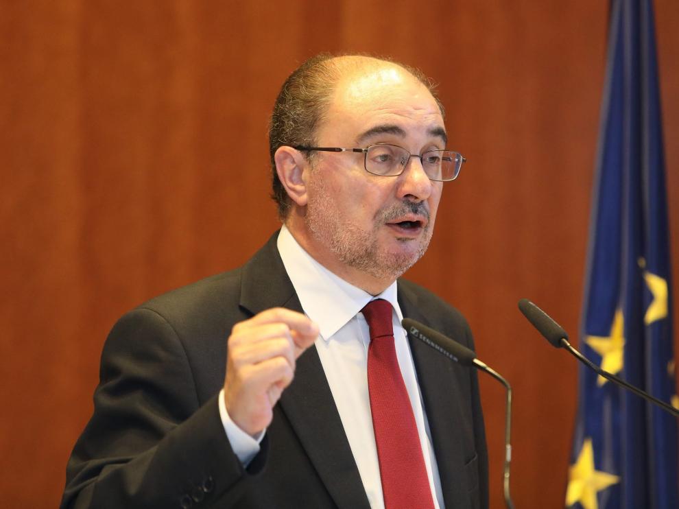 Javier Lambán, presidente del Gobierno de Aragón.