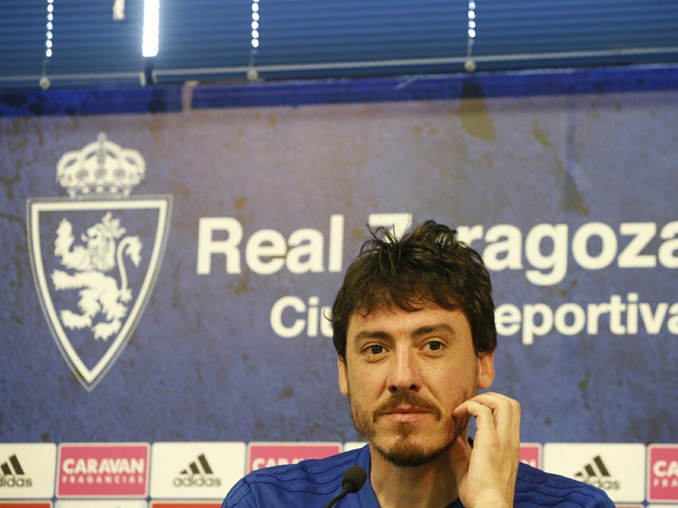 Cristian Álvarez, en la rueda de prensa de este viernes