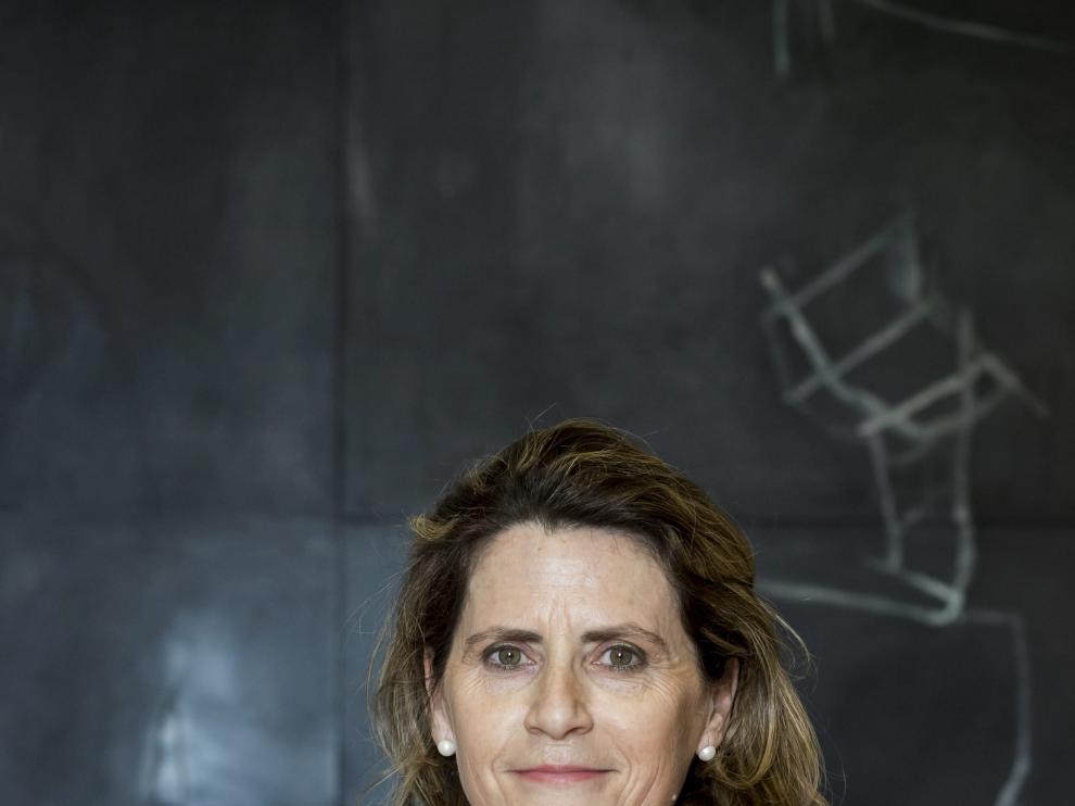 Pilar Jurado, en la Cámara de Comercio de Zaragoza, el pasado martes.