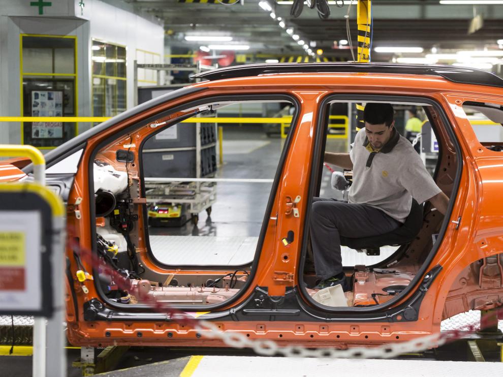 Cadena de montaje de Opel en Figueruelas