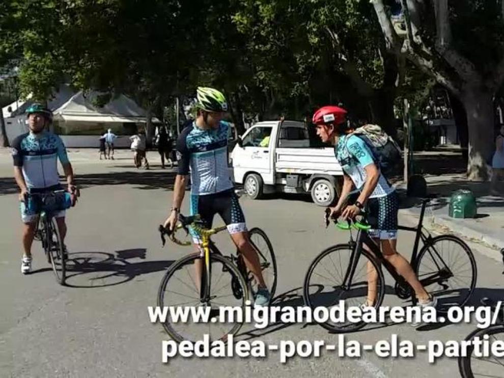 De Zaragoza a Innsbruck en bici contra el ELA