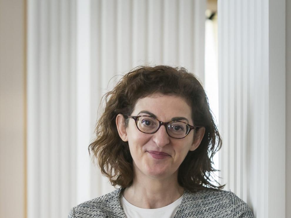 Maite Pagazaurtundua, en una reciente visita a Zaragoza