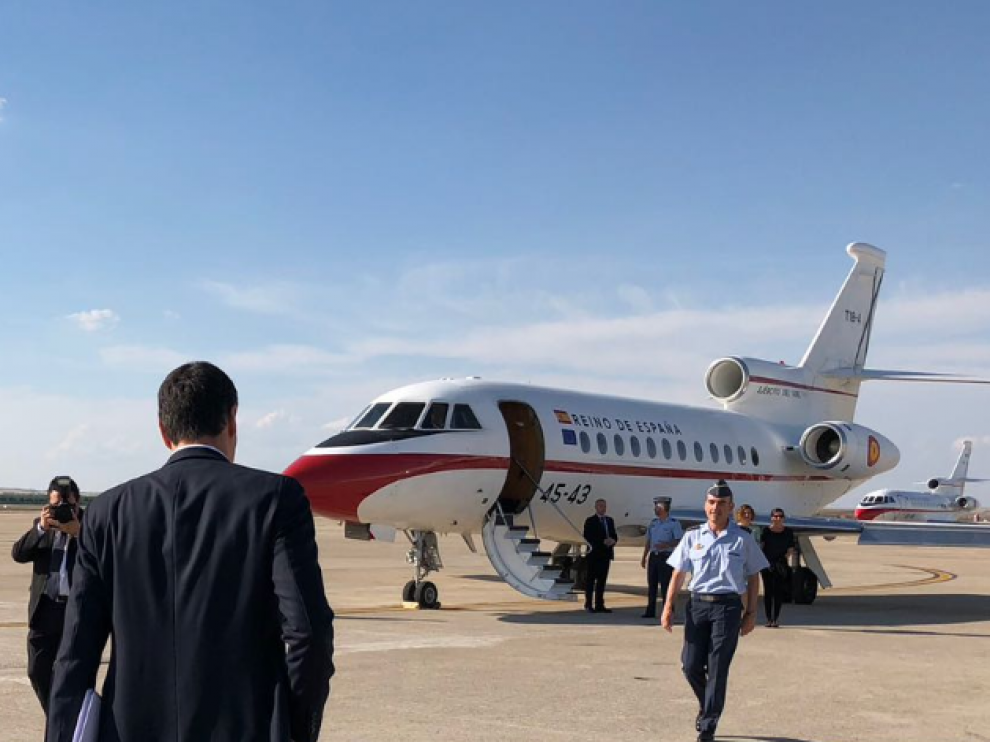 Falcon 900, avión oficial del presidente del Gobierno.