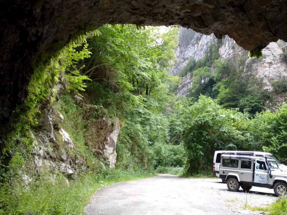Participantes en una de las rutas efectuadas este fin de semana en el cañón de Añisclo.