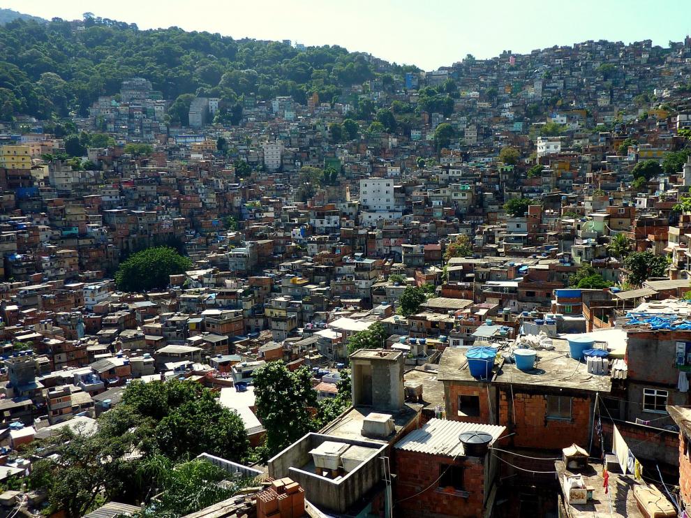 Rocinha es la mayor favela de Río de Janeiro.