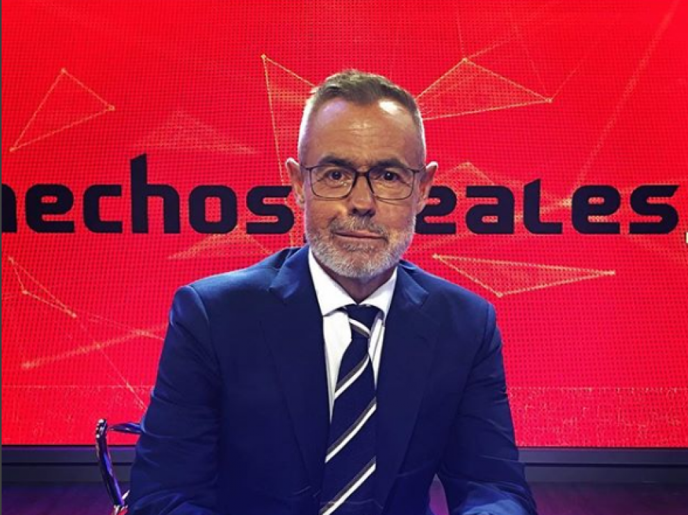 El presentador Jordi González en el plató de 'Hechos reales'