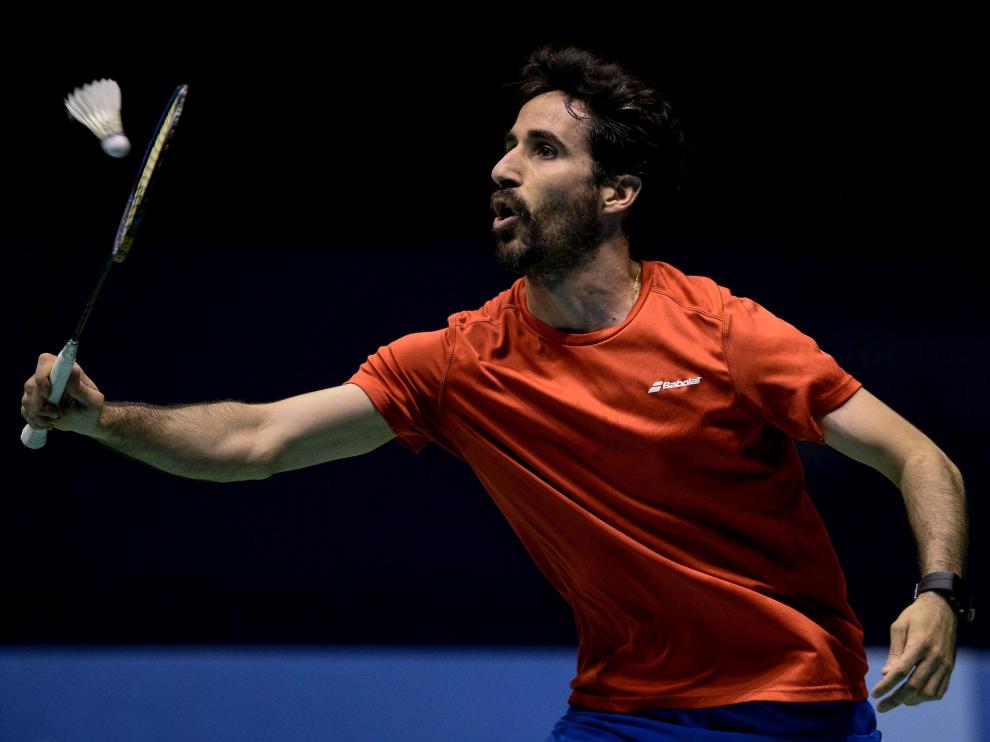 Abián golpea el volante en los pasados Juegos Mediterráneos, en los que se colgó la medalla de oro