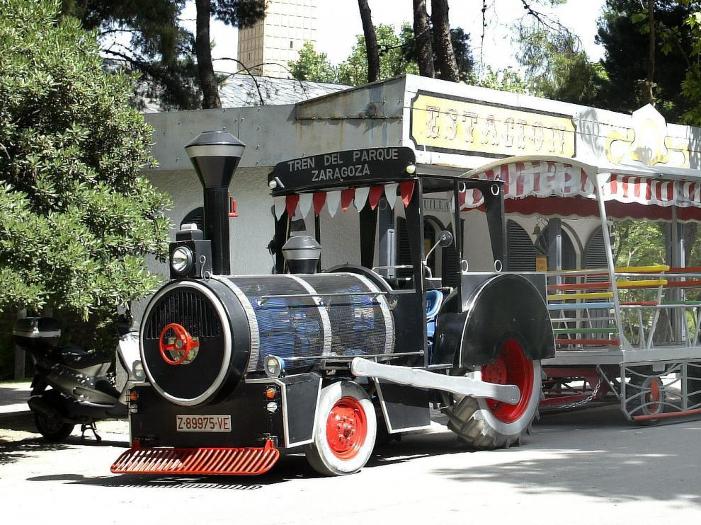 El trenecito turístico del Parque de Zaragoza.