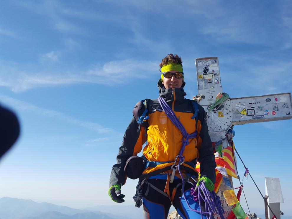 Chemary Carrera Pons en la cima del pico Aneto esta misma semana