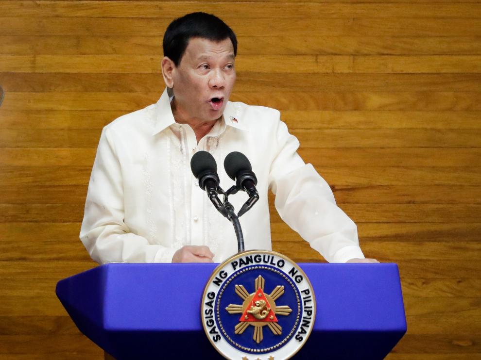 El presidente filipino, Rodrigo Duterte.