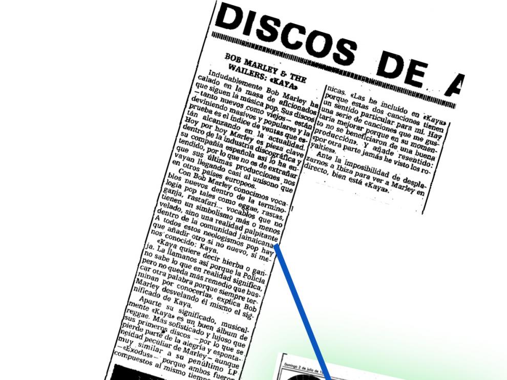 Recorte de Heraldo de Aragón del 2 de julio de 1978.