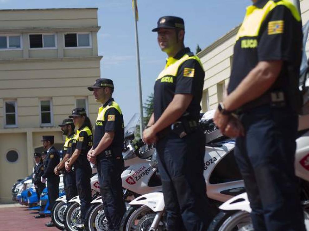 La Policía Local de Zaragoza, en la celebración del día de su patrona.