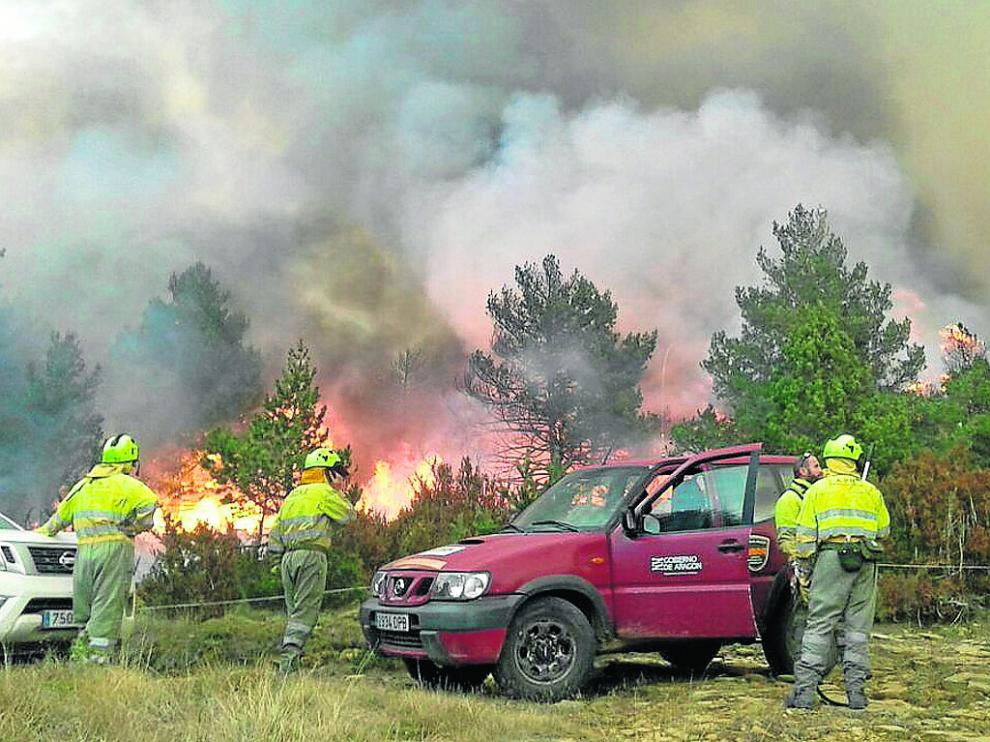 El incendio de Torre la Ribera el pasado diciembre calcinó 117 ha de matorral y 33 de arbolado.