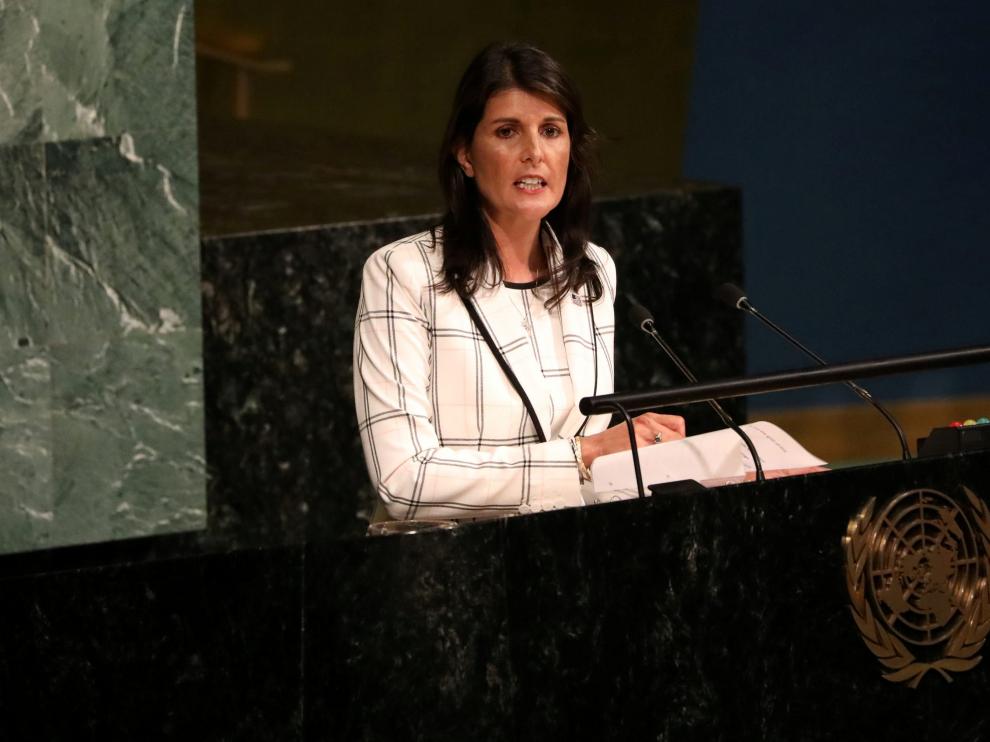Nikki Haley, embajadora de EE.UU. ante la ONU.