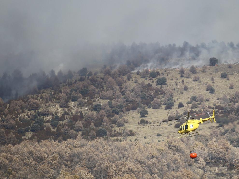El matorral empieza a presentar valores de peligro de incendio en las zonas bajas y medias.