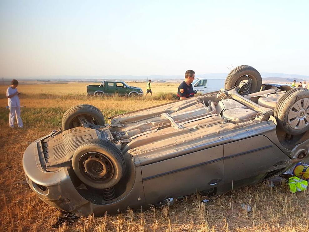 Una fallecida en la A-1307 en Belchite eleva a 5 las muertes en las carreteras aragonesas en agosto
