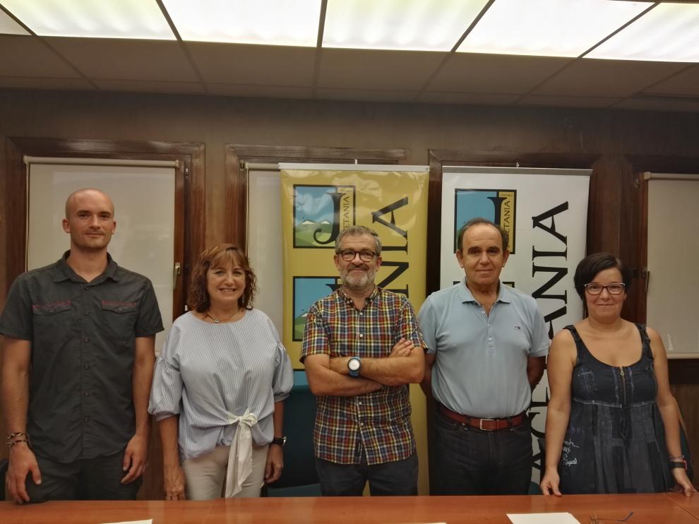 Presentación del servicio, este martes en la sede comarcal.