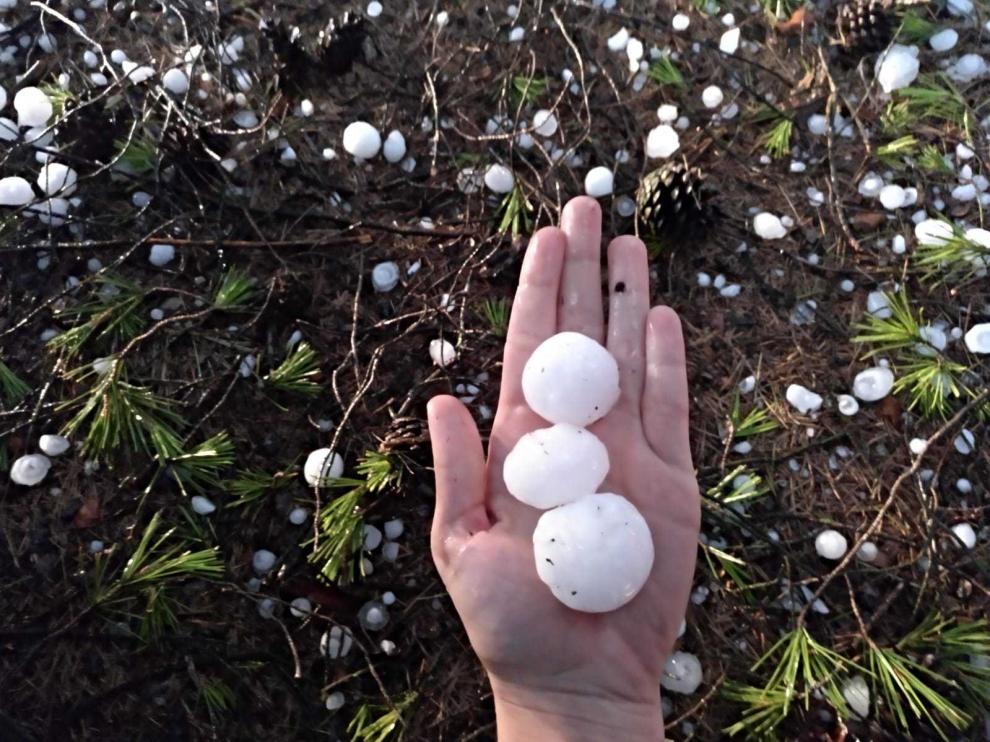 Granizo del tamaño de pelotas de ping pong en Alcañiz.