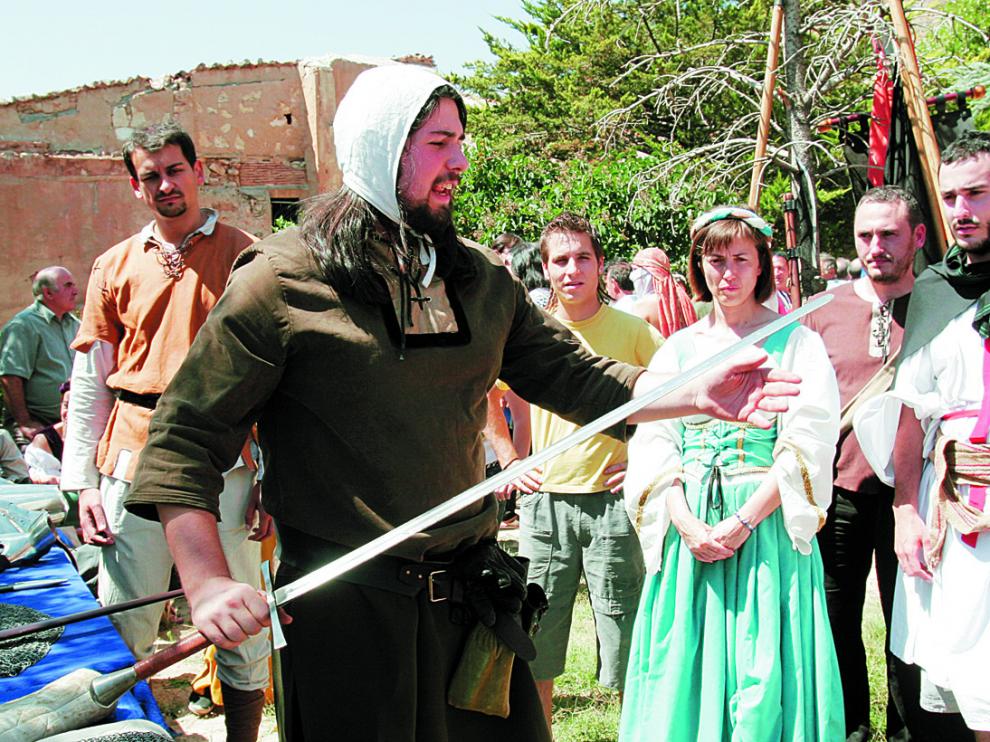 Imagen de la primera fiesta en torno al Cid de Monforte de Moyuela.