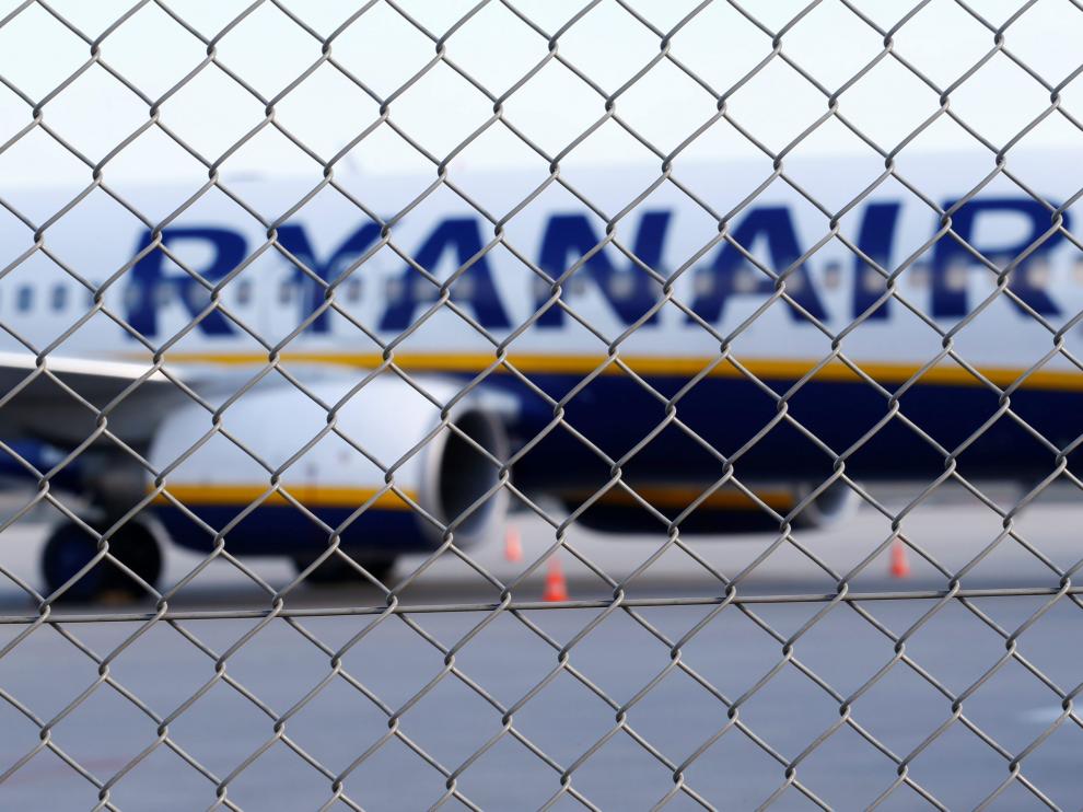 Un avión de la compañía Ryanair.