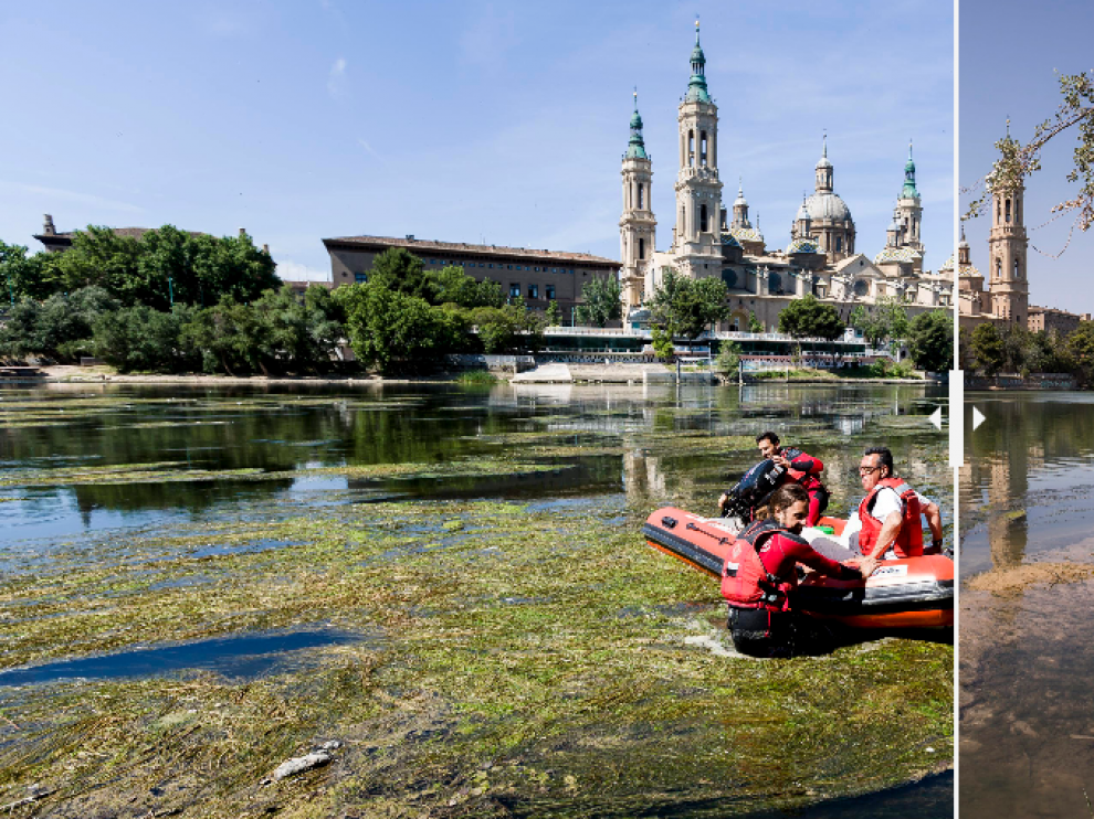 El Ebro, antes y después.