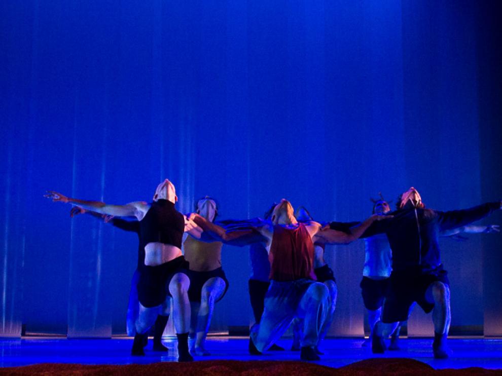 Un momento del espectáculo 'Terrenal', de la compañía de danza zaragozana La Mov