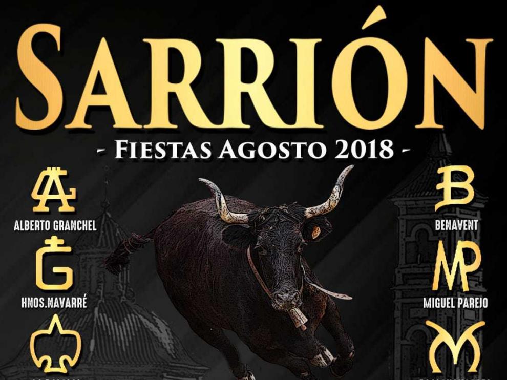 Cartel del concurso de ganaderías de Sarrión.