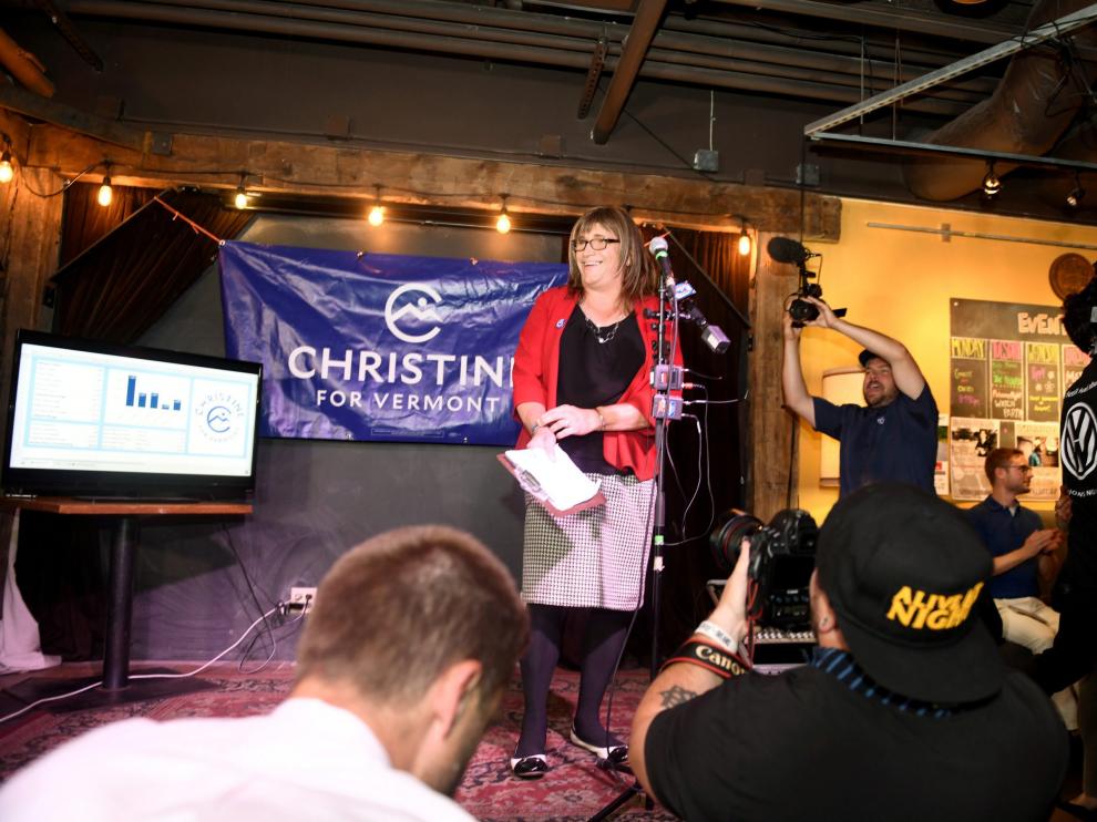 Christine Hallquist ha logrado la victoria en las primarias para la Gobernación de Vermont.