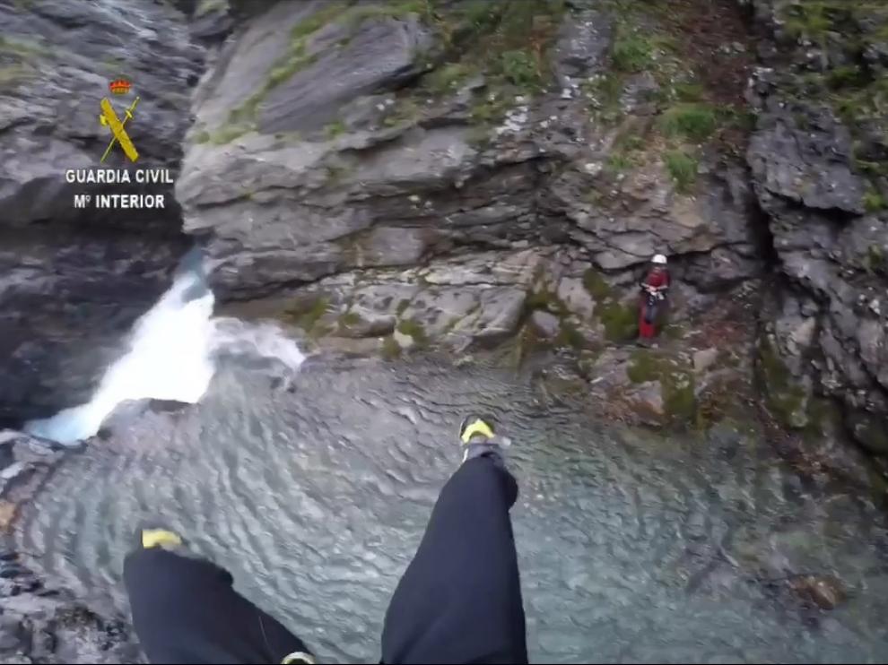 Rescate en el barrando de Ordiso