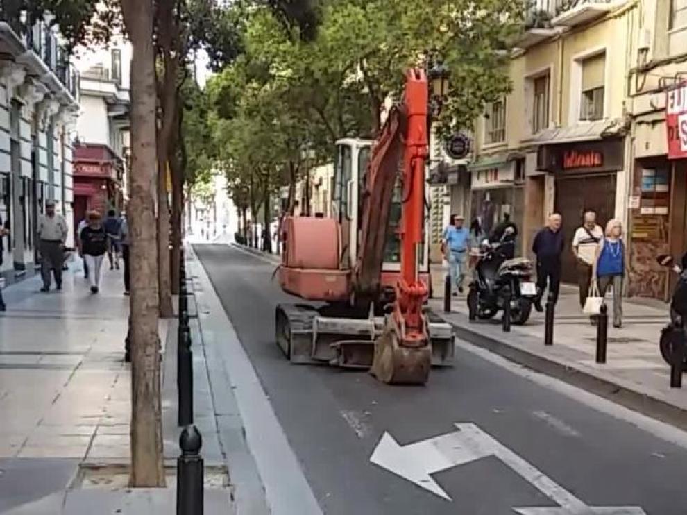La calle de Don Jaime de Zaragoza.