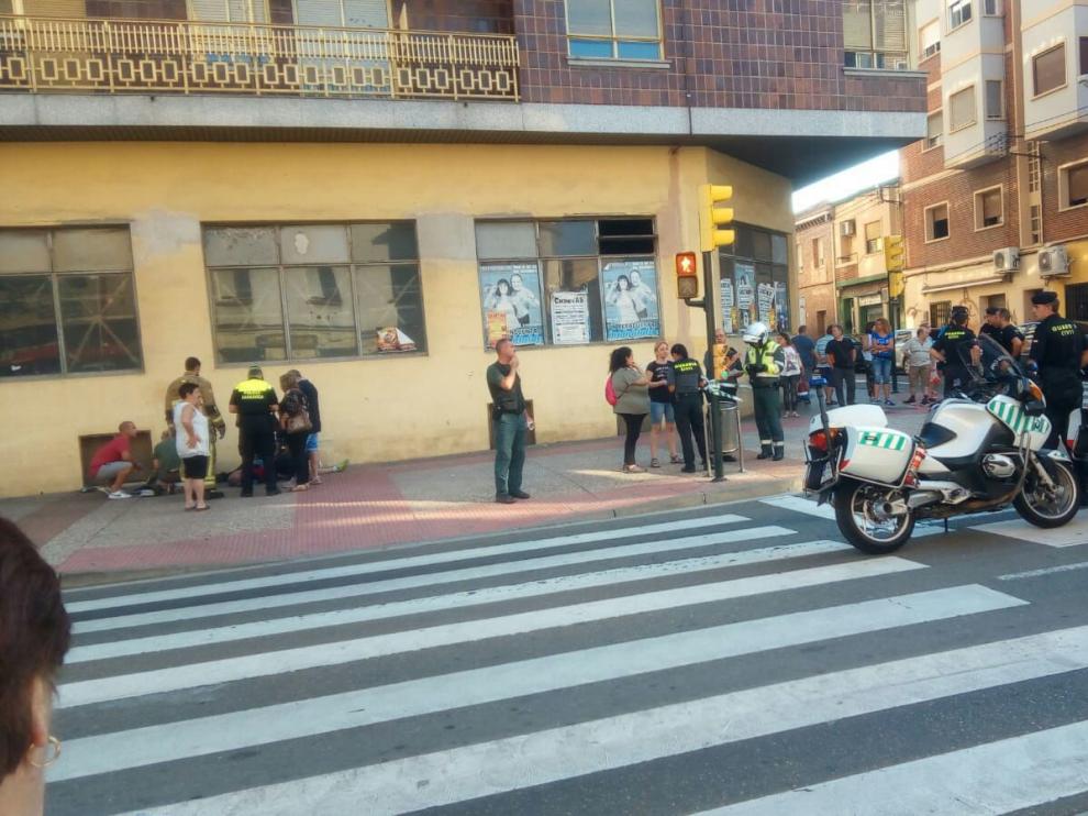 El atropello se ha producido a la altura del Bar Avenida, en la avenida de Logroño.