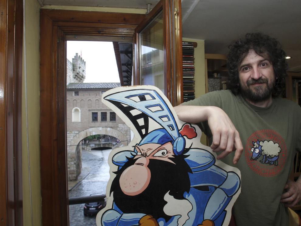 El dibujante Moratha en Daroca