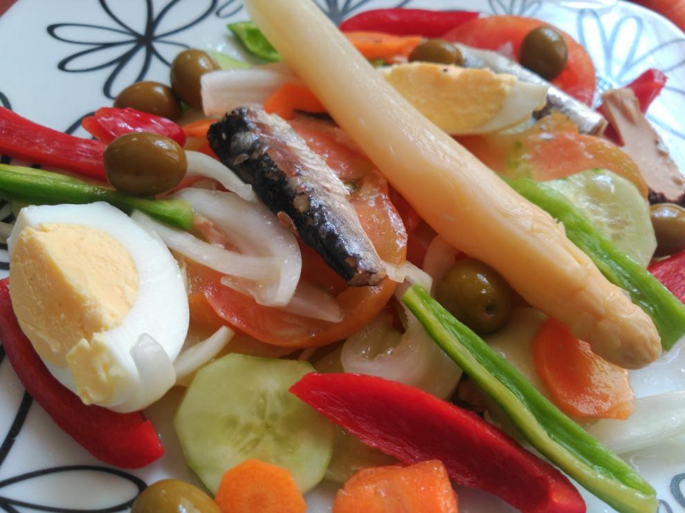 Receta de ensalada de patata.