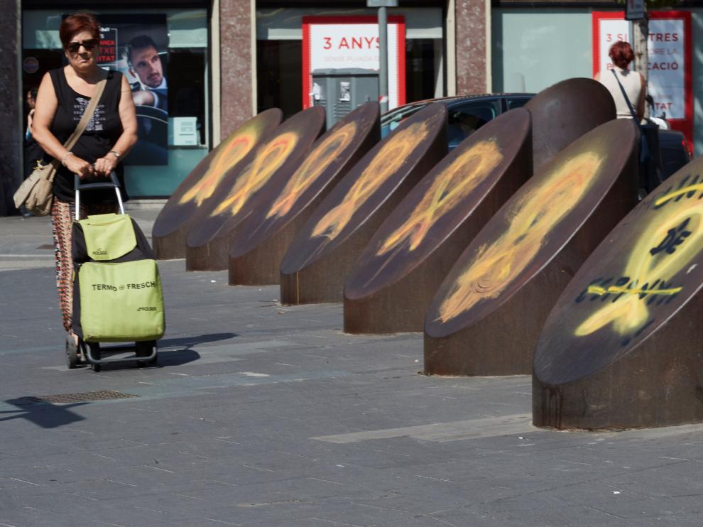 Lazos amarillos en Barcelona