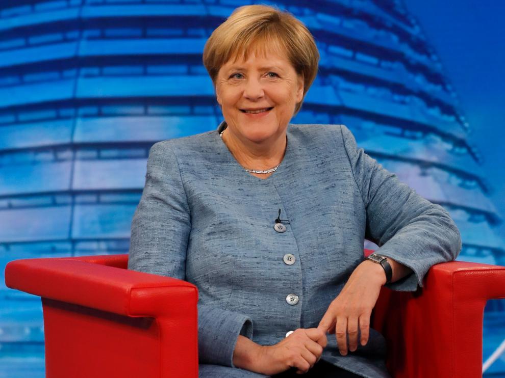 Merkel durante la entrevista concedida este fin de semana.