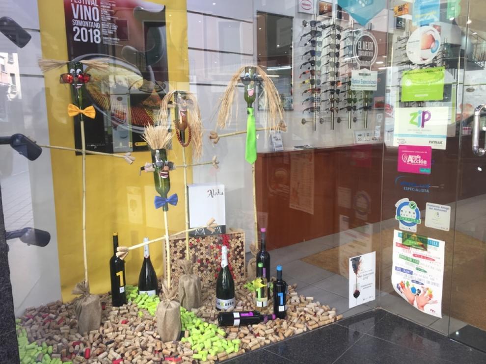 El escaparate ganador de la última edición del Festival del Vino Somontano.