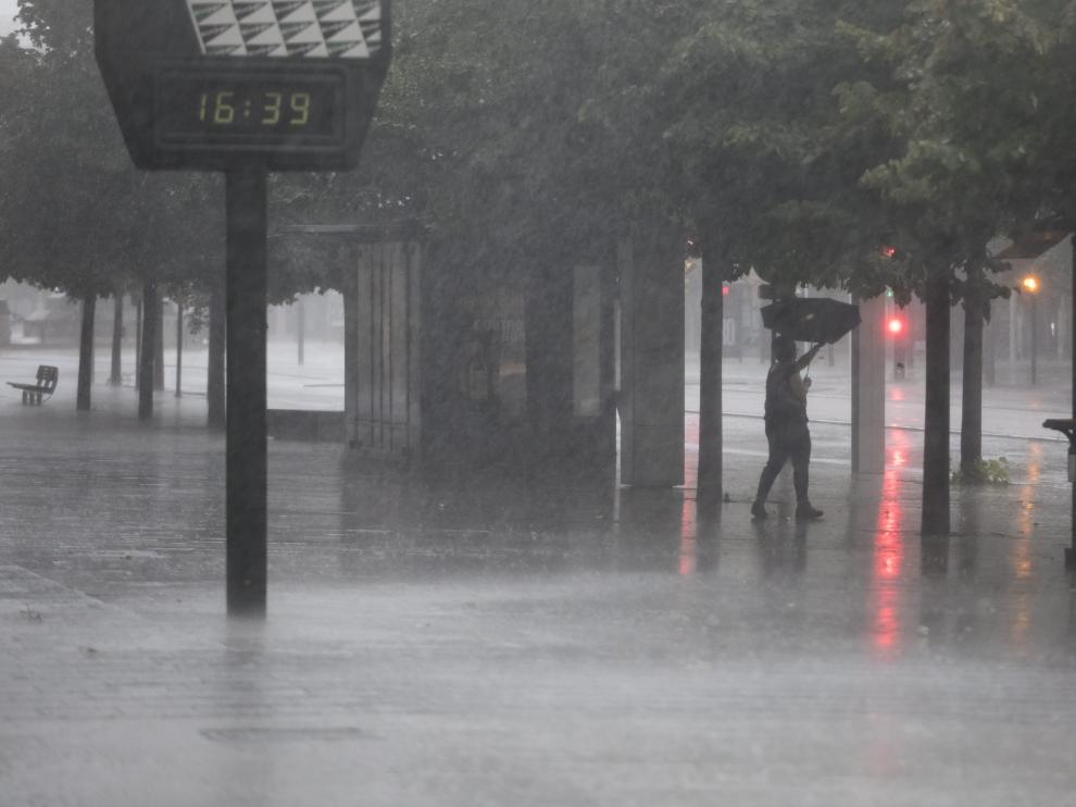 Las precipitaciones podrían dejar en las Cinco Villas e Ibérica Zaragozana hasta 15 litros.