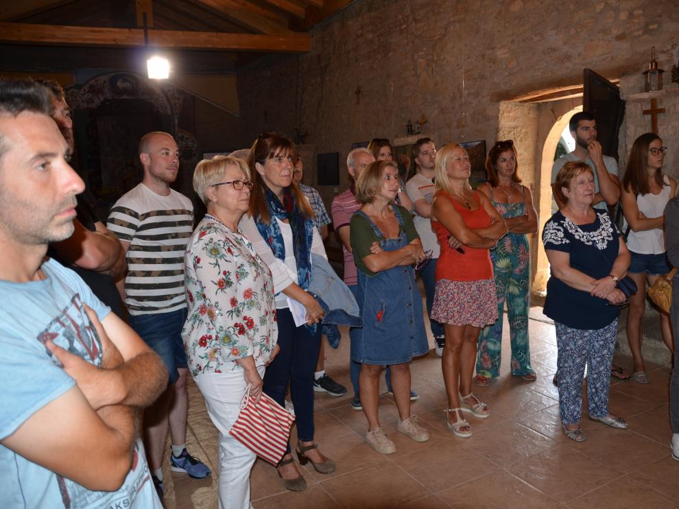 El Ayuntamiento de Lobera organizó una exposición de fotos sobre la despoblación.