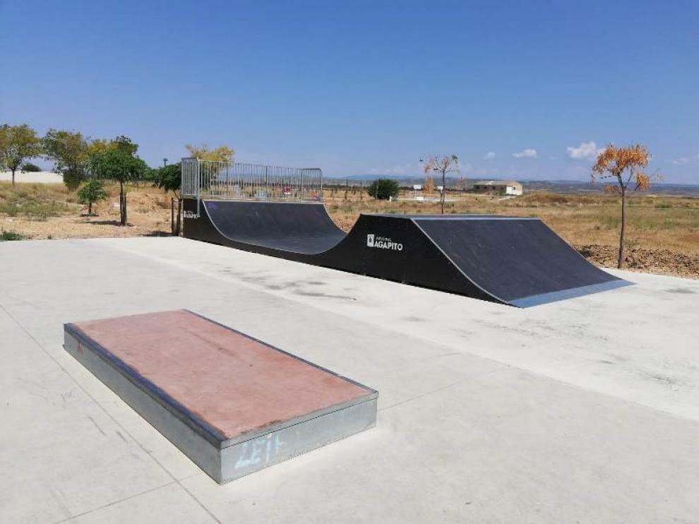 El skatepark de Ejea se sitúa en el barrio de Las Eras.
