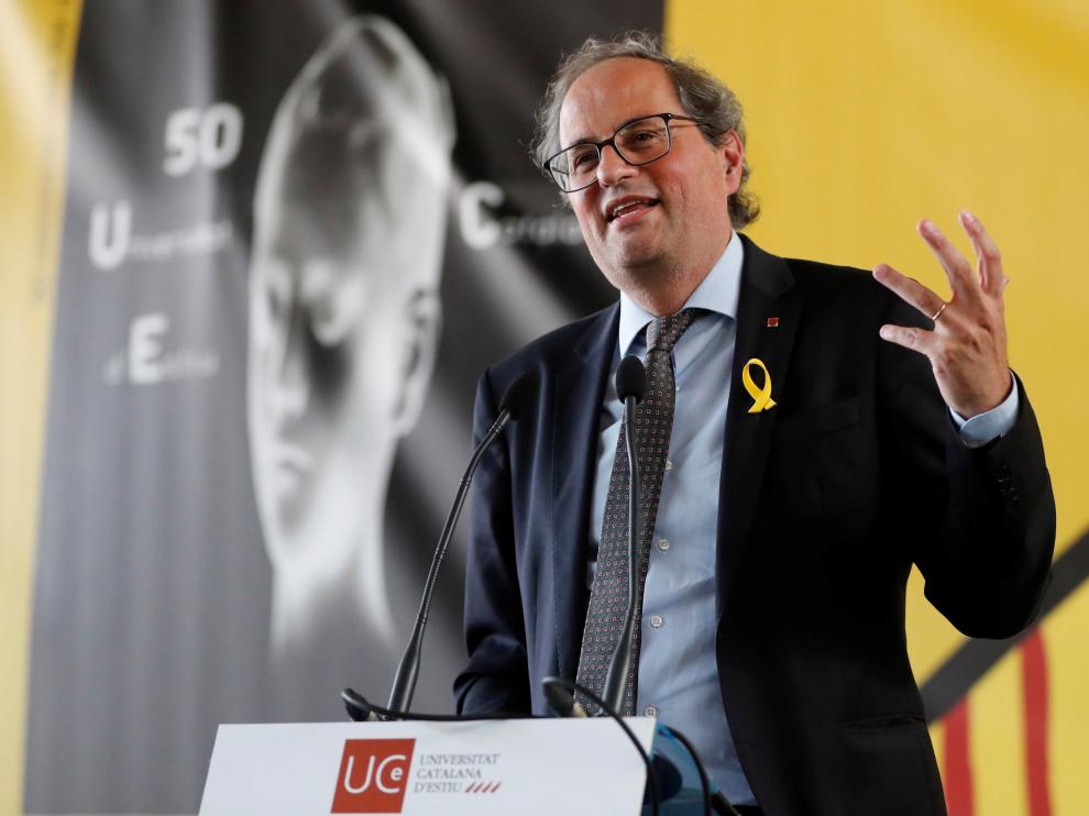 El presidente de la Generalitat, Quim Torra, en una imagen de archivo.