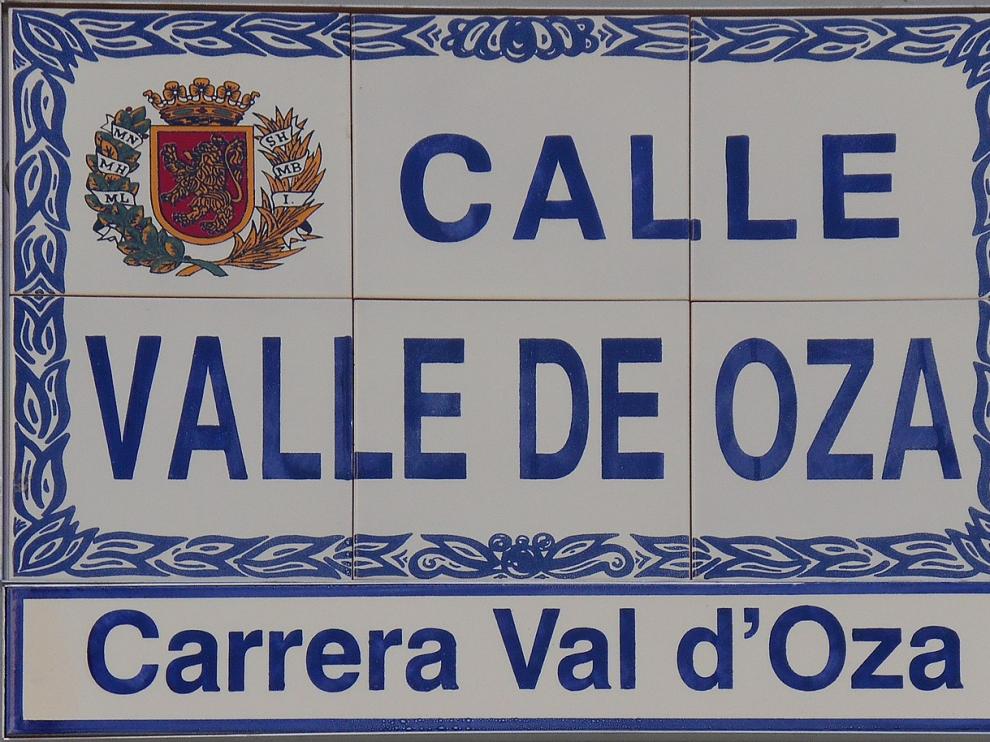 Calles de Zaragoza con nombre en aragonés.