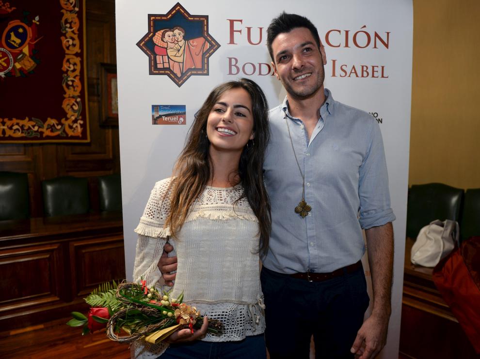 Los Amantes de Teruel de esta edición, María Asensio como Isabel de Segura y José Miguel Talavera, a la derecha, como Diego de Marcilla.