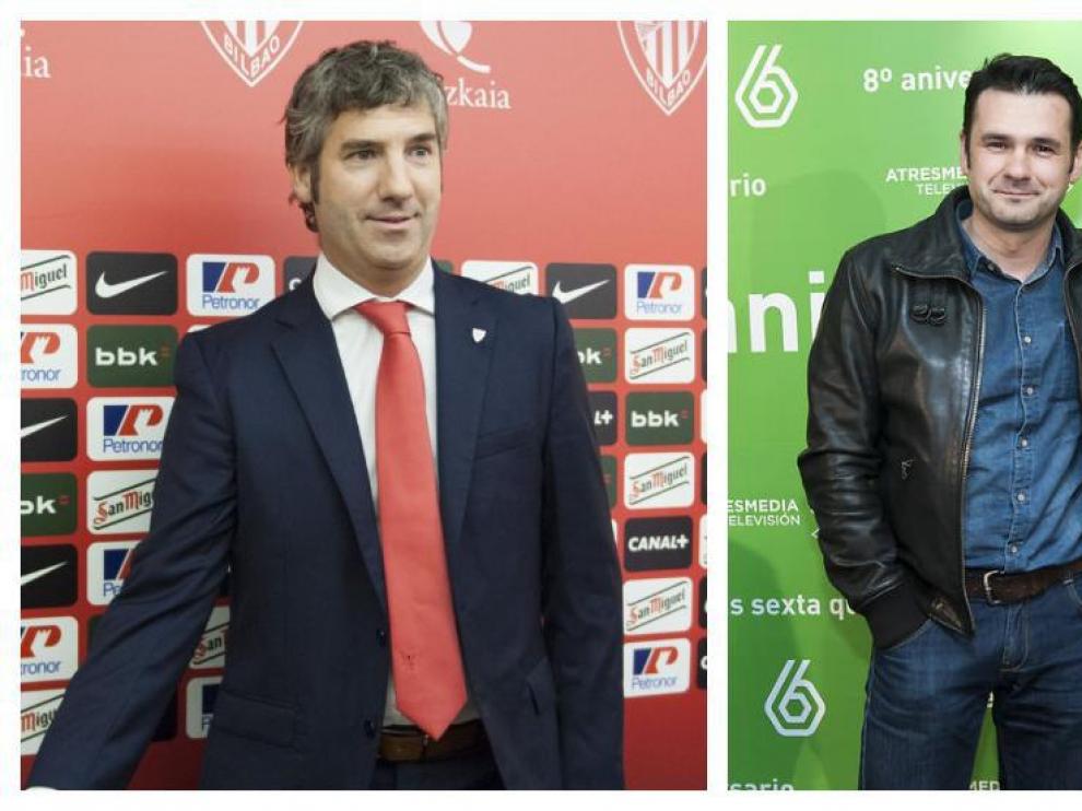 Josu Urrutia e Iñaki López, acompañado de Andrea Ropero.