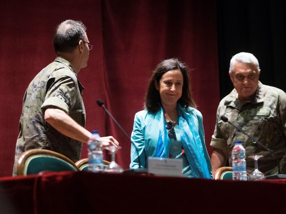 Margarita Robles, en Zaragoza.