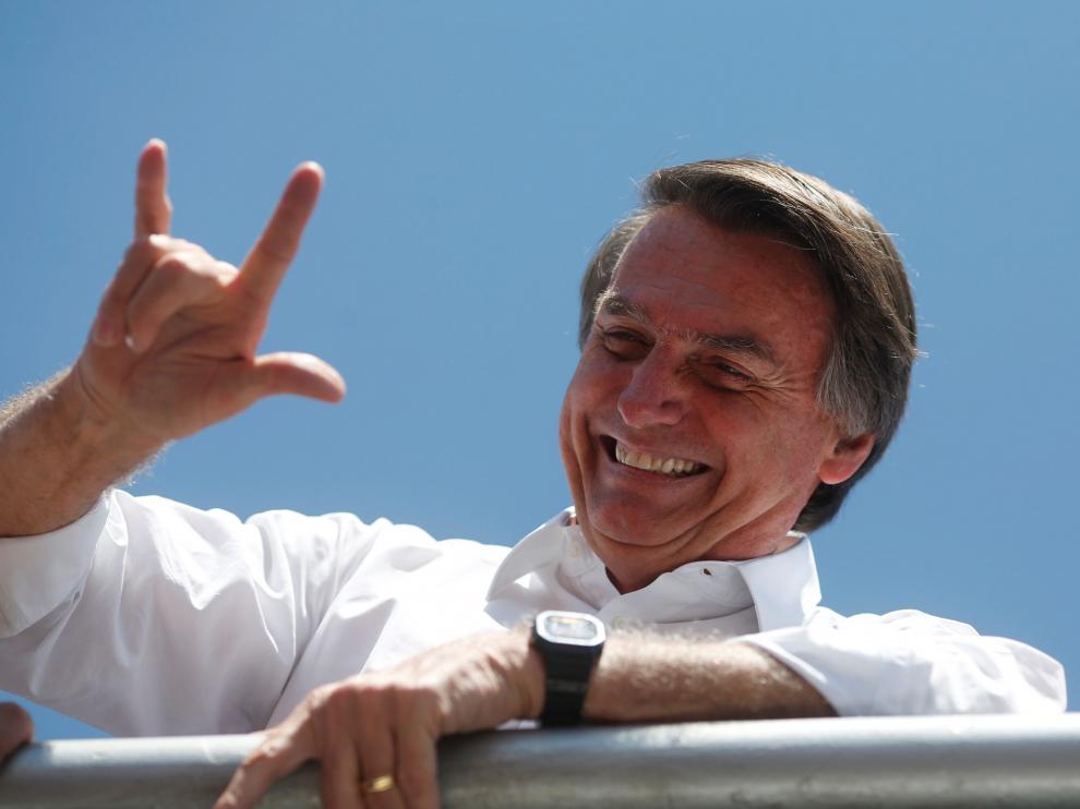 El candidato ultraderechista a presidente de Brasil, Jair Bolsonaro.