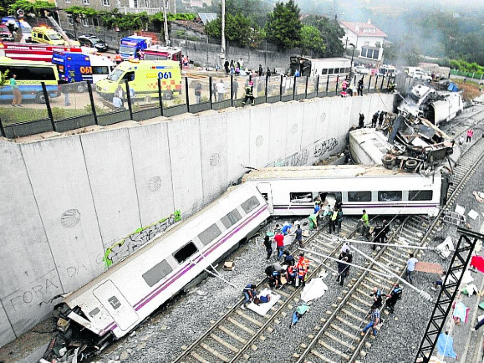 El accidente del Alvia en Angrois causó 80 víctimas mortales y más de cien heridos.