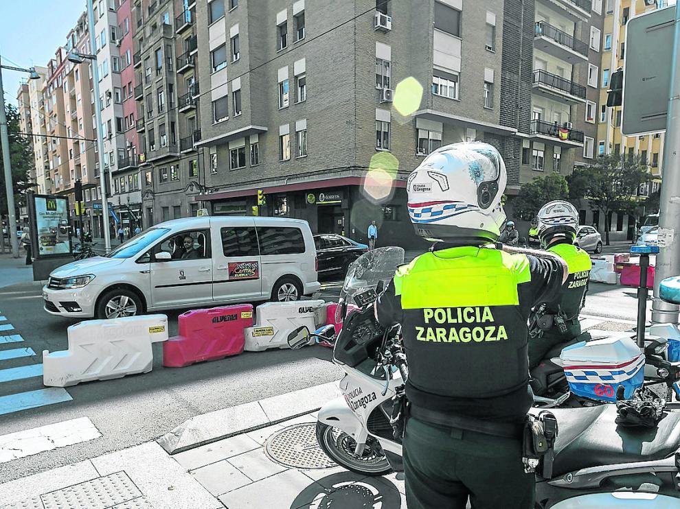 Los agentes de la unidad de Motoristas