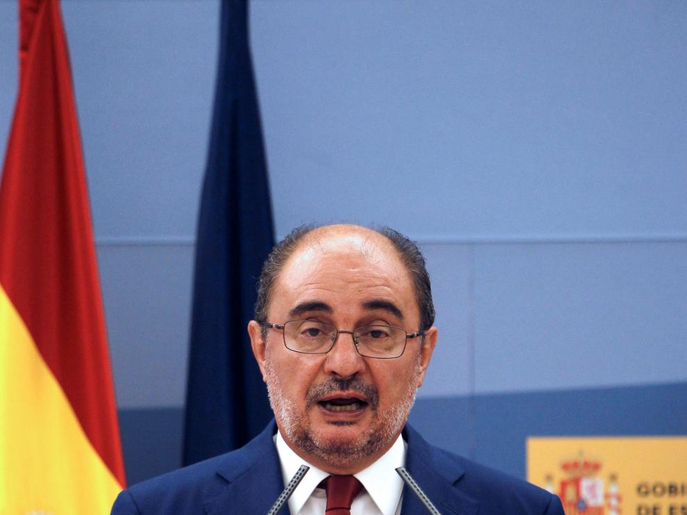 El presidente de Aragón, Javier Lambán, en imagen de archivo.