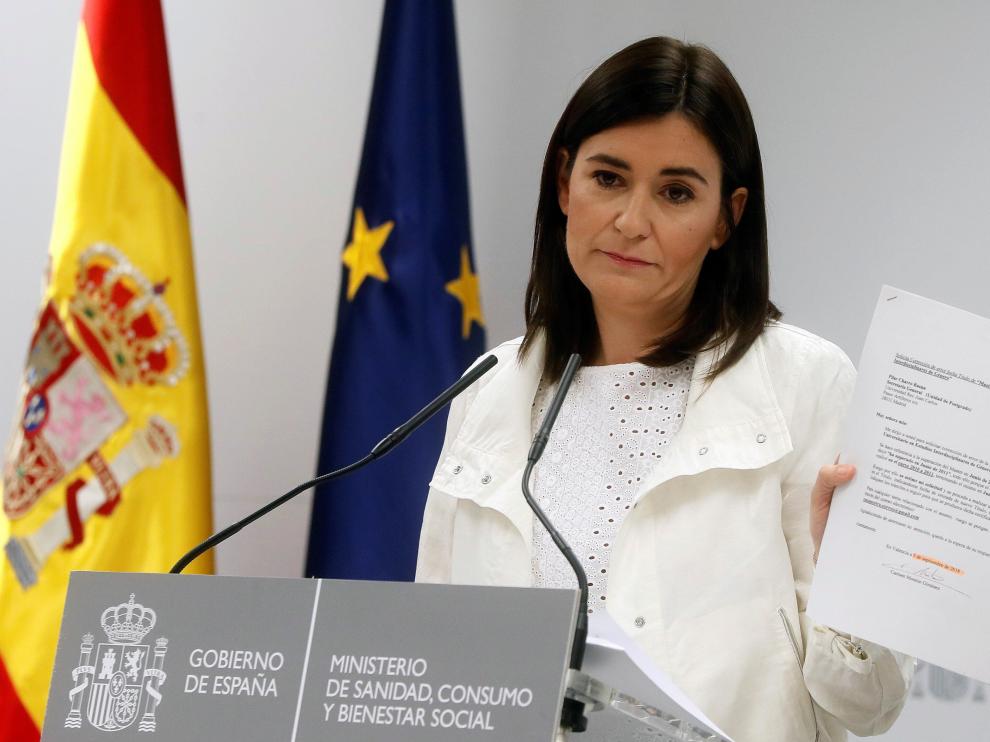 La ministra de Sanidad, Consumo y Bienestar Social, Carmen Montón, ha negado hoy irregularidades en la obtención de su máster sobre estudios de género: "No he cometido ninguna irregularidad", ha aseverado.Montón ha señalado, en la rueda de prensa que ha convocado para dar explicaciones sobre las supuestas irregularidades que publica eldiario.es, que cursó dicho máster "de acuerdo con todas la instrucciones que se me dieron" y ha rechazado haber "solicitado ninguna convalidación de ninguna asignatura".