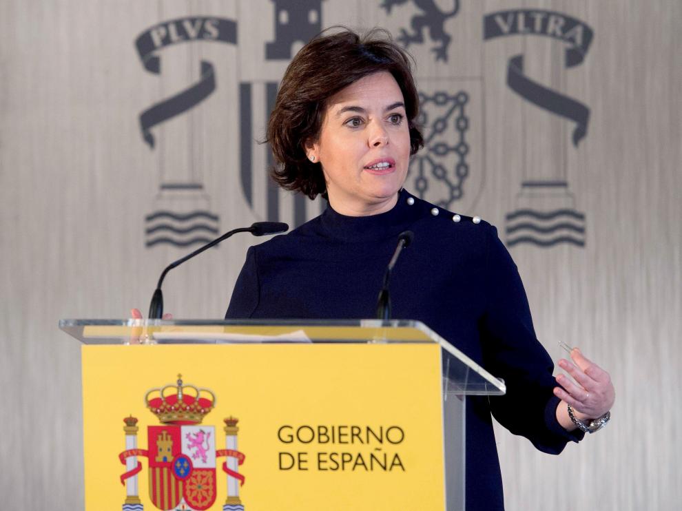 Soraya Sáenz de Santamaría, en una imagen de archivo.